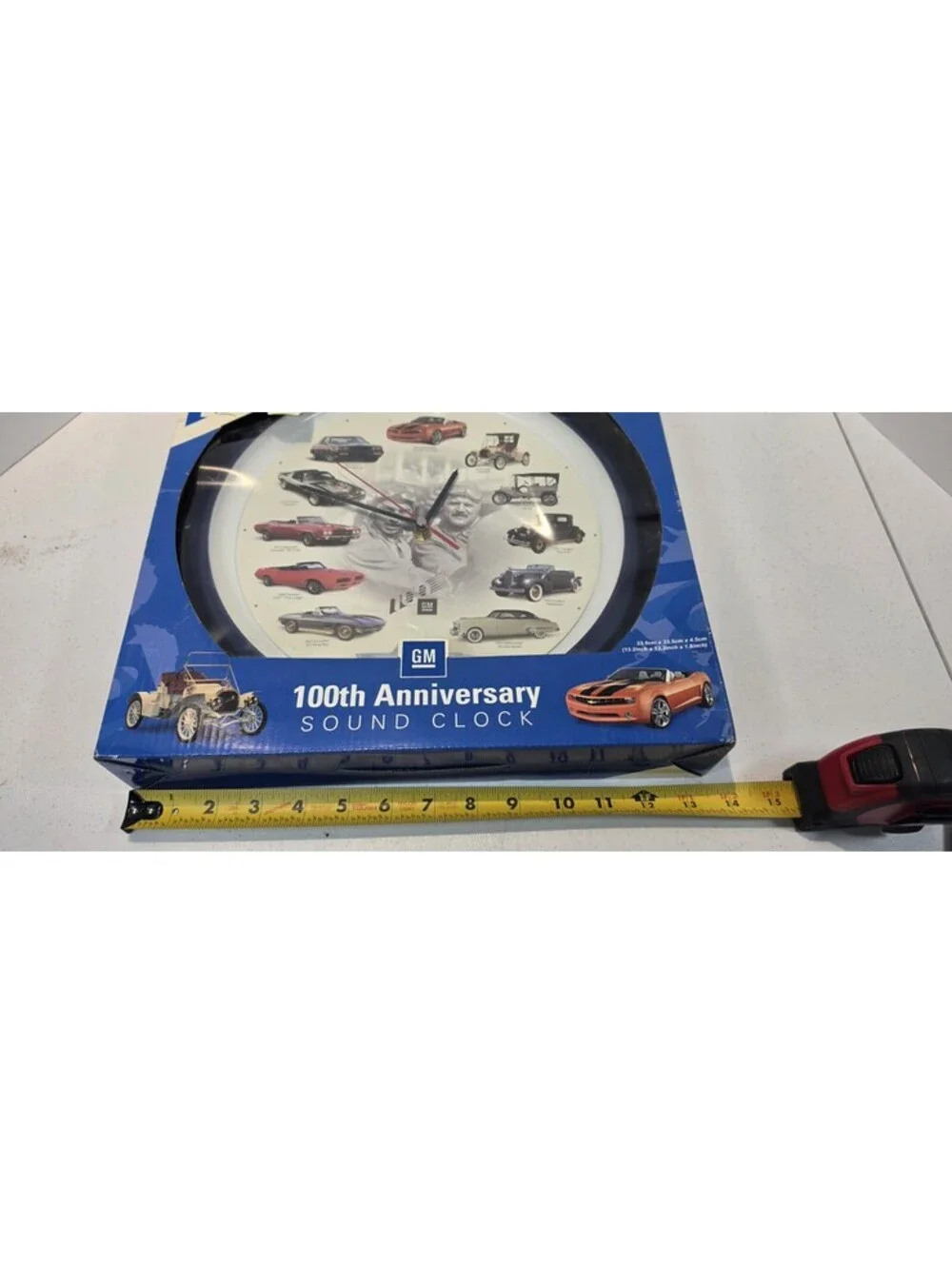 GM 100th Anniversary Sound Clock 12 Engine Sounds Chevrolet New in Box